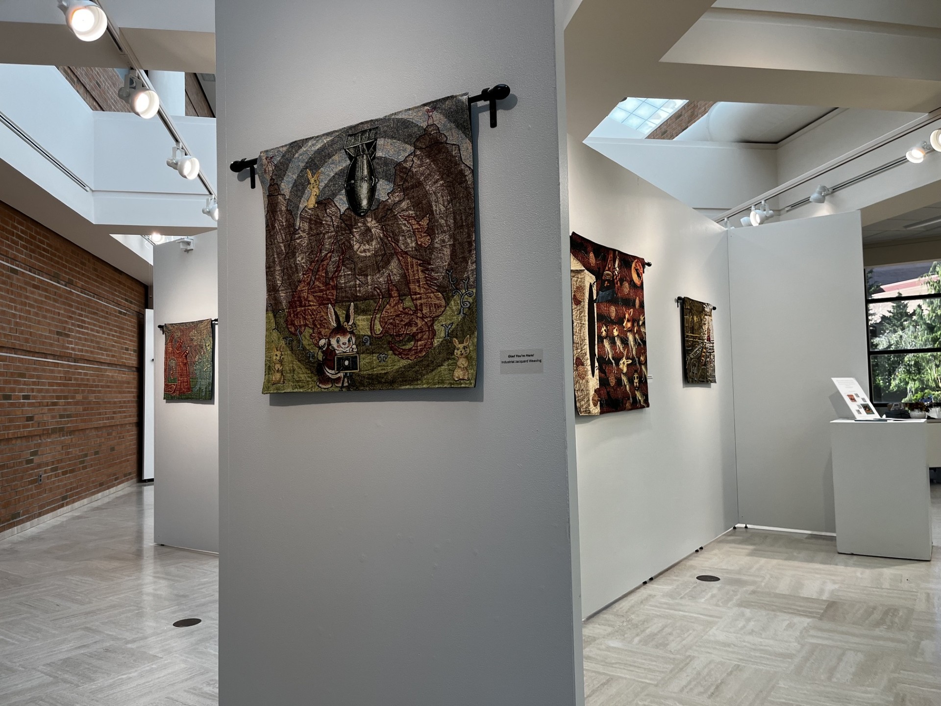 Deetz exhibition looking south toward the garden